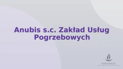 Anubis s.c. Zakład Usług Pogrzebowych