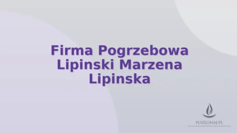 Firma Pogrzebowa Lipinski Marzena Lipinska