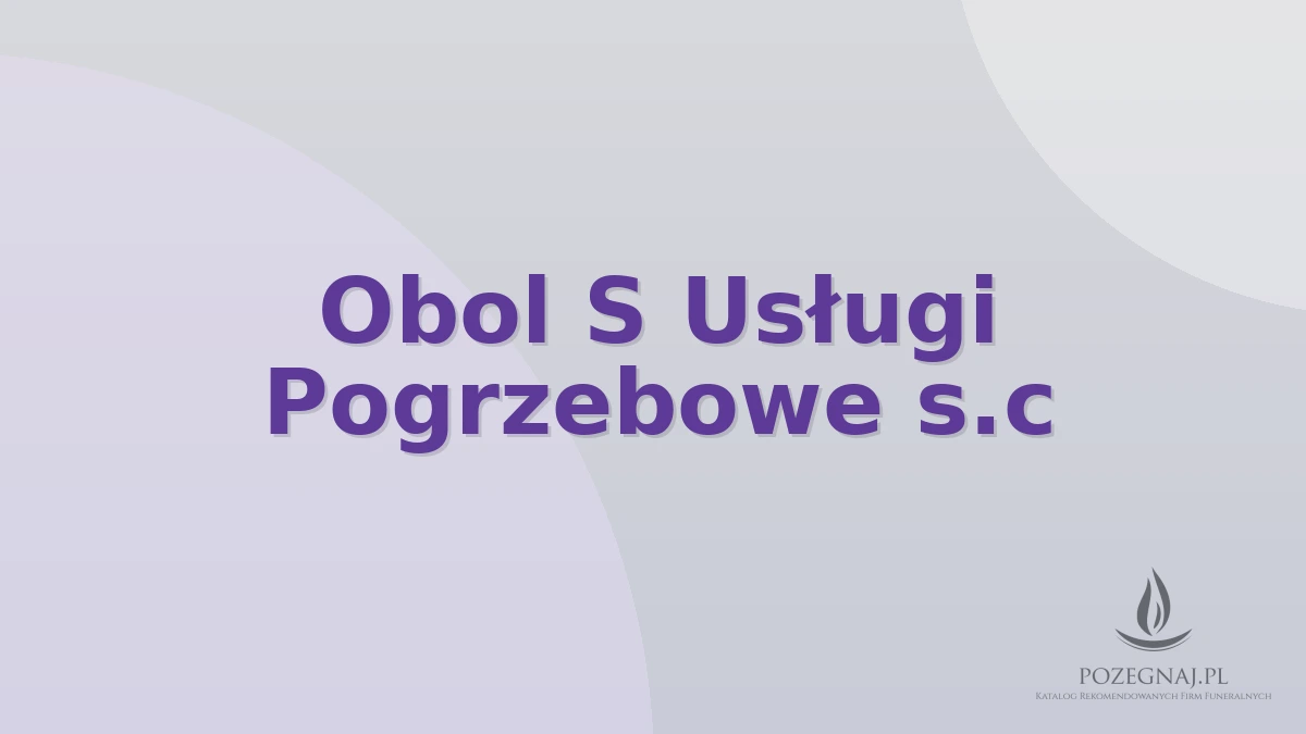Obol S Usługi Pogrzebowe s.c