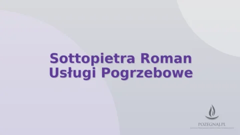 Sottopietra Roman Usługi Pogrzebowe