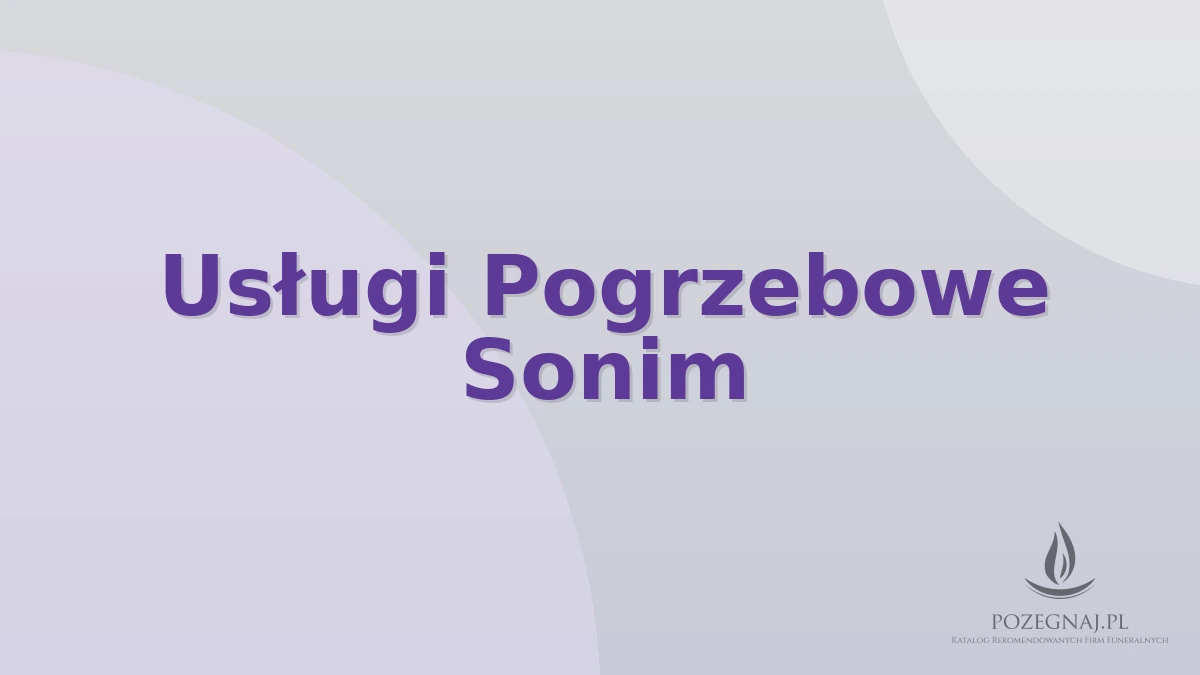 Usługi Pogrzebowe Sonim