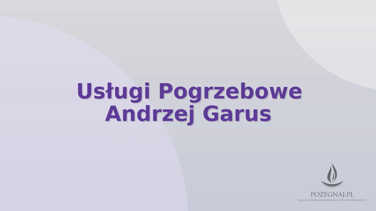 Usługi Pogrzebowe Andrzej Garus