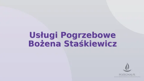 Usługi Pogrzebowe Bożena Staśkiewicz