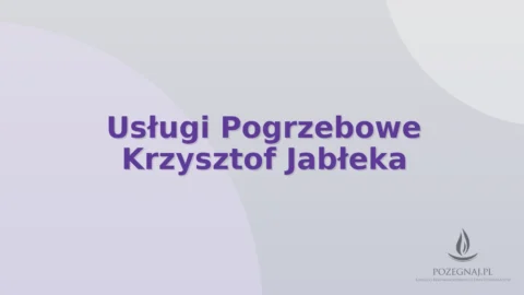Usługi Pogrzebowe Krzysztof Jabłeka