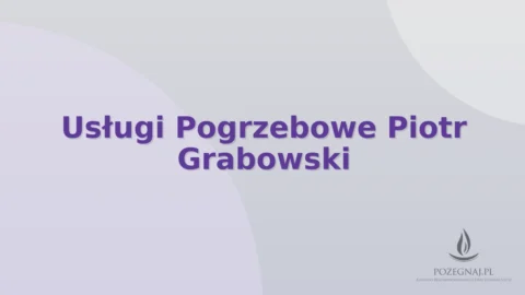Usługi Pogrzebowe Piotr Grabowski