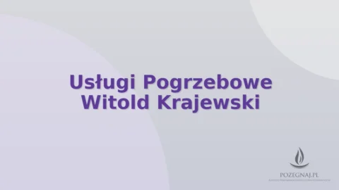 Usługi Pogrzebowe Witold Krajewski
