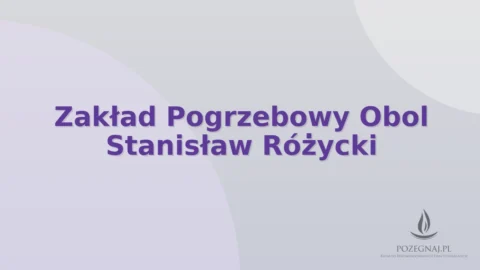 Zakład Pogrzebowy Obol Stanisław Różycki