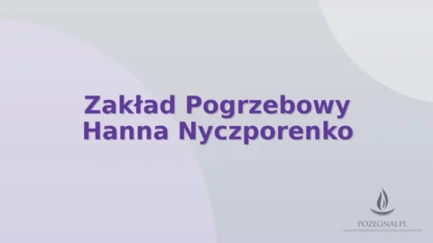 Zakład Pogrzebowy Hanna Nyczporenko
