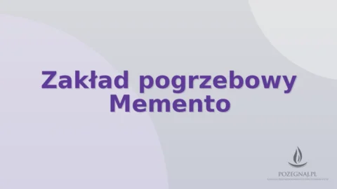 Zakład pogrzebowy Memento