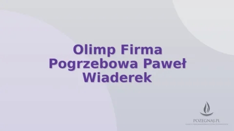 Olimp Firma Pogrzebowa Paweł Wiaderek