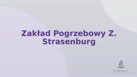 Zakład Pogrzebowy Z. Strasenburg