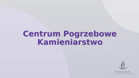 Centrum Pogrzebowe Kamieniarstwo